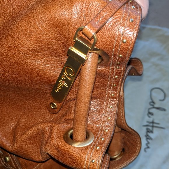 Cole Haan Vintage Leather Shoulder Bag - Picture 2 of 3